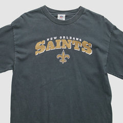 New Orleans Saints NFL 2000s Long Sleeve T-Shirt Black Vintage