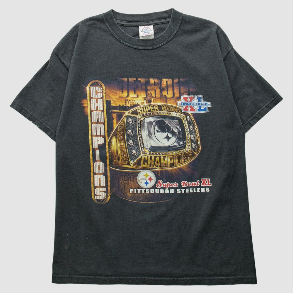 Pittsburgh Steelers 2006 T-Shirt Black Vintage
