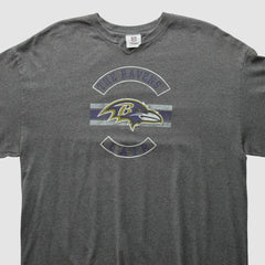 Baltimore Ravens NFL 2010s Long Sleeve T-Shirt Dark Heather Gray Vintage