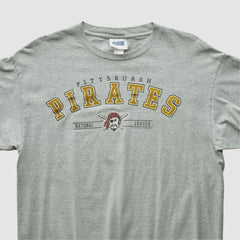 Pittsburgh Pirates 2000s T-Shirt - Heather Gray - M by Fanatics Real Vintage T-shirts