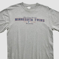Minnesota Twins Majestic 2002 T-Shirt - Heather Gray - M by Fanatics Real Vintage T-shirts