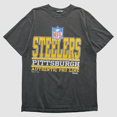 Pittsburgh Steelers Russell 1995 Pullover T-Shirt Black Vintage