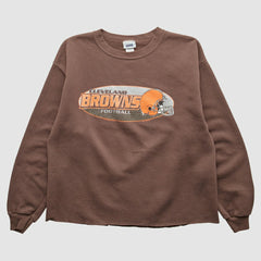 Cleveland Browns 2001 Pullover Sweatshirt Brown Vintage