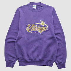 Minnesota Vikings Pro Player 90s Pullover Sweatshirt Purple Vintage