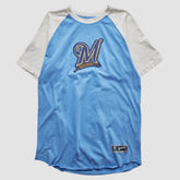 Milwaukee Brewers 2000s T-Shirt - Light Blue - M by Fanatics Real Vintage T-shirts