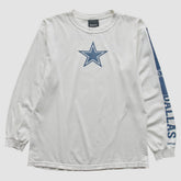 Dallas Cowboys Reebok 2010s Long Sleeve T-Shirt White Vintage