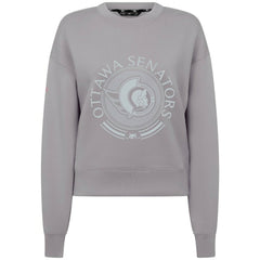 NHL Ottawa Senators Levelwear Women's Slate & Snow Sponge Tri-Blend Sweatshirt - Gray
