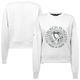 NHL Pittsburgh Penguins Levelwear Women's Slate & Snow Sponge Tri-Blend Sweatshirt - White
