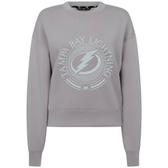 NHL Tampa Bay Lightning Levelwear Women's Slate & Snow Sponge Tri-Blend Sweatshirt - Gray