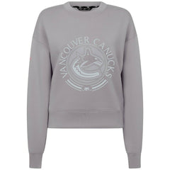 NHL Vancouver Canucks Levelwear Women's Slate & Snow Sponge Tri-Blend Sweatshirt - Gray