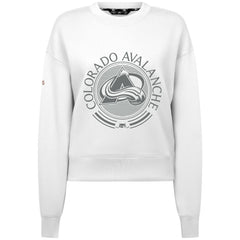 NHL Colorado Avalanche Levelwear Women's Slate & Snow Sponge Tri-Blend Sweatshirt - White