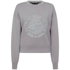 NHL Detroit Red Wings Levelwear Women's Slate & Snow Sponge Tri-Blend Sweatshirt - Gray