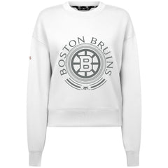 NHL Boston Bruins Levelwear Women's Slate & Snow Sponge Tri-Blend Sweatshirt - White