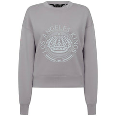 NHL Los Angeles Kings Levelwear Women's Slate & Snow Sponge Tri-Blend Sweatshirt - Gray