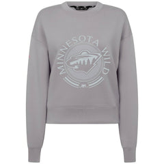 NHL Minnesota Wild Levelwear Women's Slate & Snow Sponge Tri-Blend Sweatshirt - Gray
