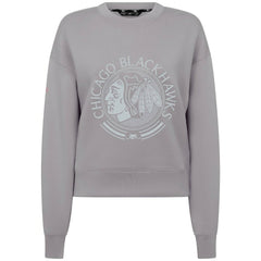 NHL Chicago Blackhawks Levelwear Women's Slate & Snow Sponge Tri-Blend Sweatshirt - Gray