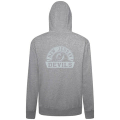 NHL New Jersey Devils Levelwear Podium Chenille Logo Full-Zip Hoodie - Gray