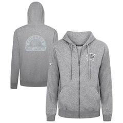 NHL Columbus Blue Jackets Levelwear Podium Chenille Logo Full-Zip Hoodie - Gray