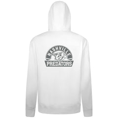 NHL Nashville Predators Levelwear Podium Chenille Logo Full-Zip Hoodie - White