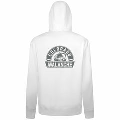 NHL Colorado Avalanche Levelwear Podium Chenille Logo Full-Zip Hoodie - White
