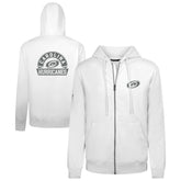 NHL Carolina Hurricanes Levelwear Podium Chenille Logo Full-Zip Hoodie - White