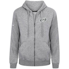 NHL Carolina Hurricanes Levelwear Podium Chenille Logo Full-Zip Hoodie - Gray