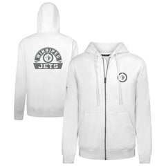 NHL Winnipeg Jets Levelwear Podium Chenille Logo Full-Zip Hoodie - White