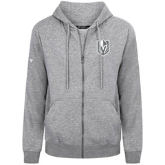 NHL Vegas Golden Knights Levelwear Podium Chenille Logo Full-Zip Hoodie - Gray