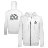 NHL Toronto Maple Leafs Levelwear Podium Chenille Logo Full-Zip Hoodie - White