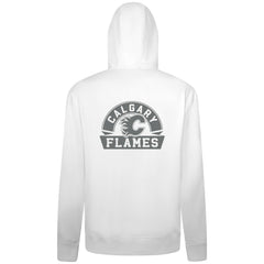 NHL Calgary Flames Levelwear Podium Chenille Logo Full-Zip Hoodie - White
