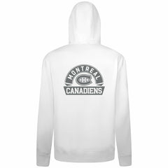 NHL Montreal Canadiens Levelwear Podium Chenille Logo Full-Zip Hoodie - White