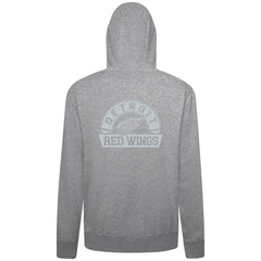 NHL Detroit Red Wings Levelwear Podium Chenille Logo Full-Zip Hoodie - Gray