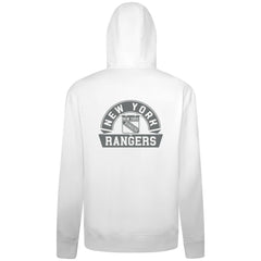 NHL New York Rangers Levelwear Podium Chenille Logo Full-Zip Hoodie - White