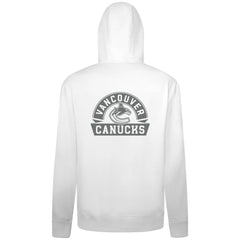 NHL Vancouver Canucks Levelwear Podium Chenille Logo Full-Zip Hoodie - White