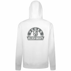 NHL Vegas Golden Knights Levelwear Podium Banner Arch Full-Zip Hoodie - White