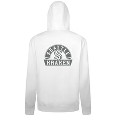 NHL Seattle Kraken Levelwear Podium Banner Arch Full-Zip Hoodie - White