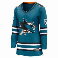 NHL Sam Dickinson San Jose Sharks Fanatics Women's Home Breakaway Jersey - Teal
