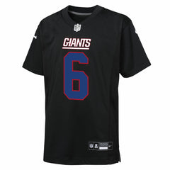 NFL Jaxson Dart New York Giants Youth Fashion Game Jersey - Carbon Black