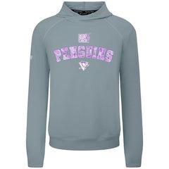 NHL Pittsburgh Penguins Levelwear Hockey Fights Cancer Mandate Tri-Blend Hoodie - Gray