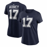 Brandon Aubrey Dallas Cowboys Women's Player Name & Number T-Shirt Navy