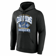 Los Angeles Dodgers 2025 World Series Champions Custom Name & Number Hoodie - Black Hoodies