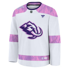 NHL Utah Mammoth Fanatics Hockey Fights Cancer Survivor Practice Jersey - White