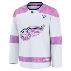 NHL Detroit Red Wings Fanatics Hockey Fights Cancer Survivor Practice Jersey - White