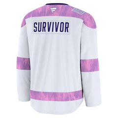 NHL Detroit Red Wings Fanatics Hockey Fights Cancer Survivor Practice Jersey - White