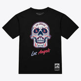 Los Angeles Angels Mitchell & Ness Women's Sugar Skull Boxy T-Shirt - Black T-shirts