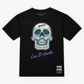 Arizona Diamondbacks Mitchell & Ness Women's Sugar Skull Boxy T-Shirt - Black T-shirts