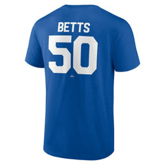 Mookie Betts Los Angeles Dodgers Winning Streak Name & Number T-Shirt - Royal T-shirts