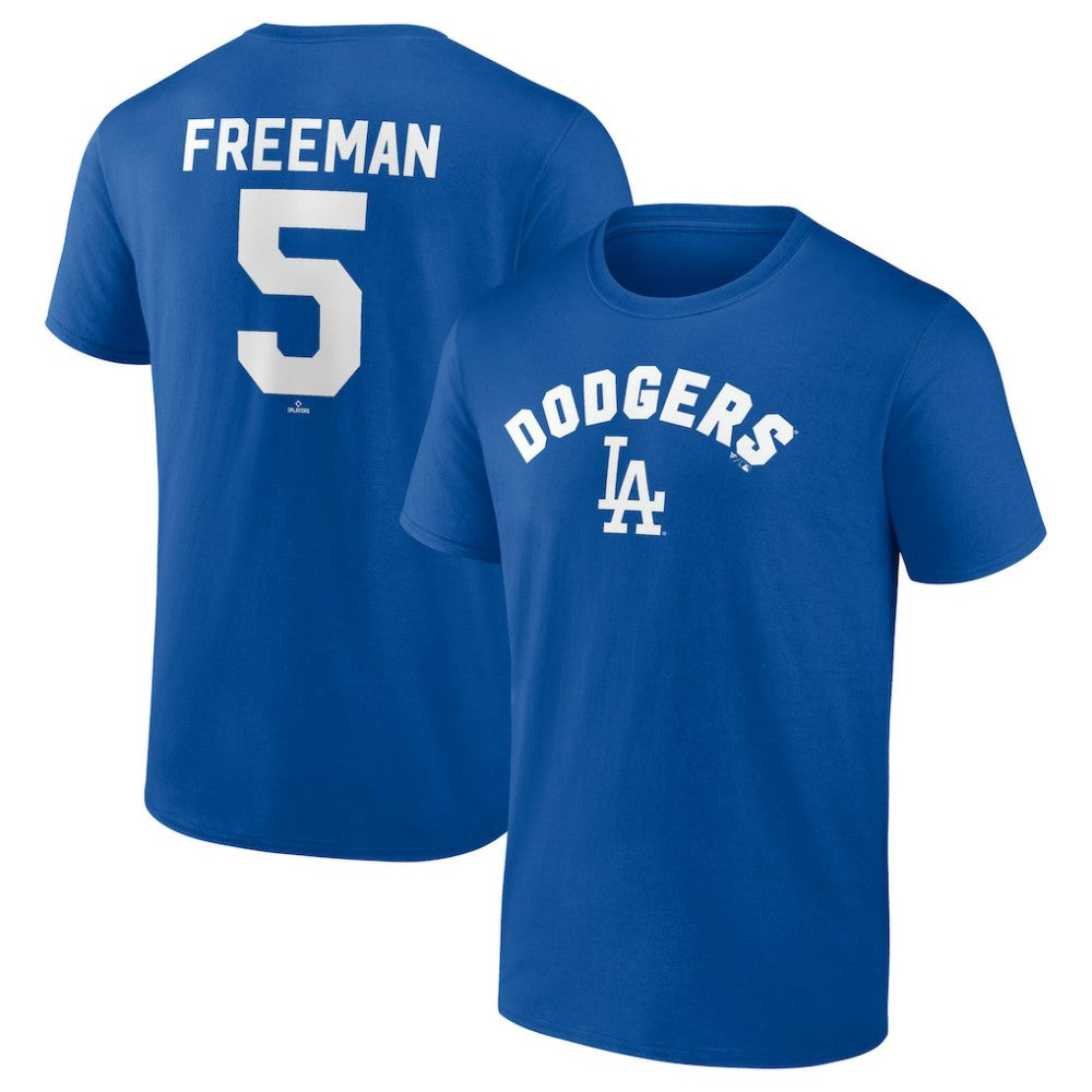 Freddie Freeman Los Angeles Dodgers Winning Streak Name & Number T-Shirt - Royal T-shirts
