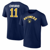 Jackson Chourio Milwaukee Brewers Winning Streak Name & Number T-Shirt - Navy T-shirts
