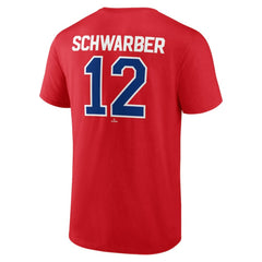 Kyle Schwarber Philadelphia Phillies Winning Streak Name & Number T-Shirt - Red T-shirts